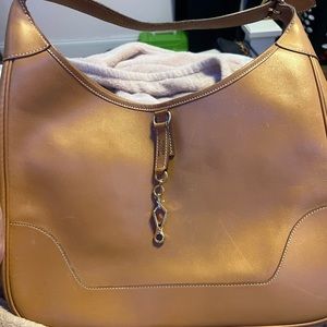 Hermes Trim Duo bag…original see name and sizes in stock photos.. tan brown used